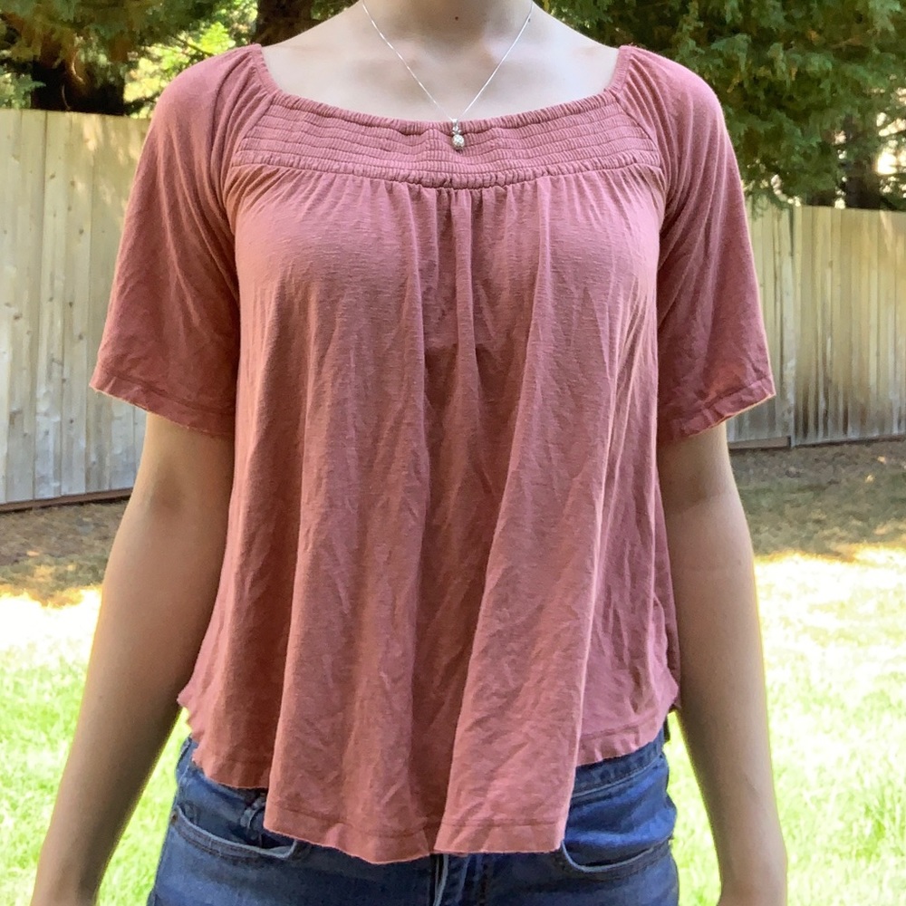 American Eagle orange Soft and Sexy Top